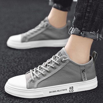 帆布鞋新款秋季男鞋透氣男士布鞋潮流百搭休閑板鞋冬季潮鞋子