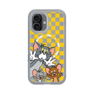 iPhone 17 AirX 流變灰 - 湯姆貓與傑利鼠 Tom and Jerry - 大臉貼窗