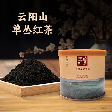 茶叶 水果红茶 優選云陽山紅茶原生態高山云霧春茶花果蜜香一級非遺傳承紅茶罐裝