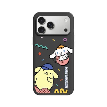 iPhone 17 Pro Max SolidX 黑 - 三麗鷗-布丁狗＆大耳狗綜合圖 Mix Characters - 繽紛布丁狗＆大耳狗