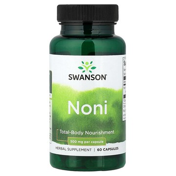 Swanson Vitamins, 諾麗，60 粒膠囊（每粒膠囊 500 毫克）