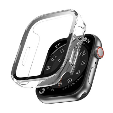 It's Life Apple Watch 9H 方形全覆蓋鋼化玻璃保護殼 44mm  透明  1個  Apple Watch SE2/SE/6/5/4(44mm)