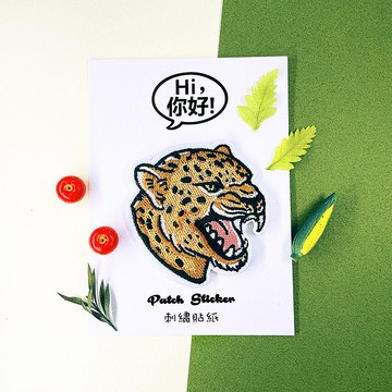 刺繡貼紙-花豹