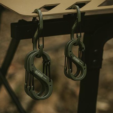 韓國CARGO登山扣雙頭扣掛戶外鉤背包掛鉤露營8字便攜八字扣快掛