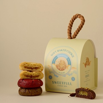 🎁送禮首選｜快速出貨🚚【Sweetfull 軟餅乾專賣】🍪LINE禮物限定禮盒－人氣口味 | 杜拜巧克力 | 鹽之花焦糖 | 日本焙茶麻糬 | 紅絲絨白巧克力