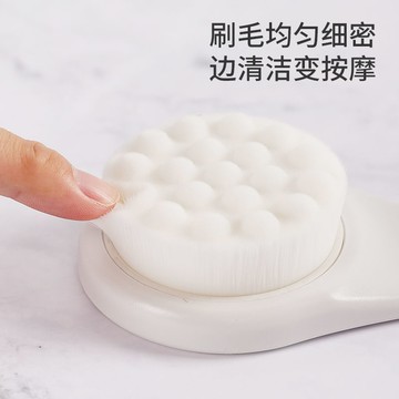 日式貓爪沐浴刷洗澡刷子軟毛納米絨搓背神器女家用擦背搓澡長柄刷