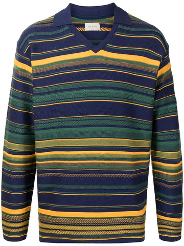 Bed J.W. Ford - bold stripe jumper - men - Acrylic/Cotton - 1 - Blue