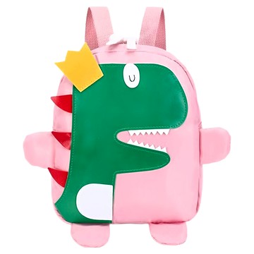 兒童防走失背包 尼龍材質  20 x 9 x 23cm  粉恐龍