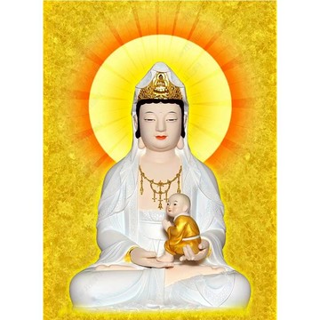 十字繡送子觀音菩薩新款印花線繡客廳供奉佛像貼滿磚5d鉆石畫