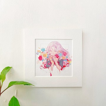 Alice Hobbey 複製原畫/掛畫/裝飾/水彩畫/插畫/花