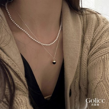 【Gulicc】項鍊 設計款黑夜圓珠項鍊