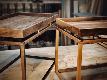 STAND Series-胡桃實木矩桌