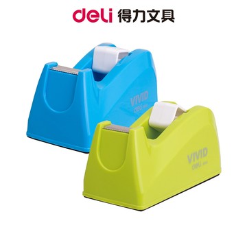 【Deli得力】小管芯膠帶台120x57x60mm-兩色可選(814A) 台灣發貨｜膠台 膠帶切割器 文具膠台 辦公用品