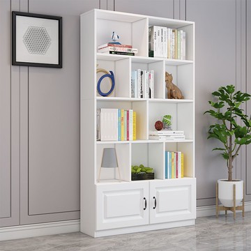 破損補寄 附發票 落地收納櫃 書櫃 陳列櫃 展示櫃 置物架 書架落地置物架客廳多功能家用收納柜子儲物柜辦公室簡易靠墻書柜 最低價 快速出貨