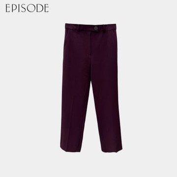 EPISODE - 經典修身舒適百搭西裝長褲135205（酒紅）