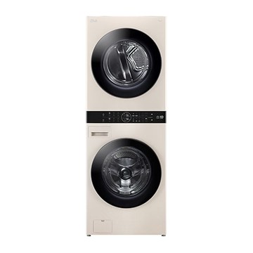 LG WashTower™ AI智控洗乾衣機 (雪霧白)｜洗衣19公斤+乾衣16公斤 - WD-S1916BE
