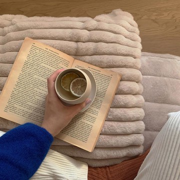 韓國 超細纖維手工保暖毯 泰迪 雙人 150 x 200