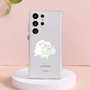 胖才可愛甜蜜負擔防摔透明SAMSUNG手機殼