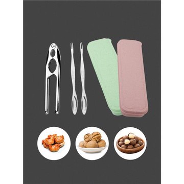 蟹八件吃蟹工具開螃蟹夾子鉗子家用蟹鉗夾蟹針日本吃大閘蟹三件套