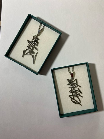 現貨秒出 專注 堅持-鈦鋼項鍊 飾品 時尚配件 塗鴉中文字體