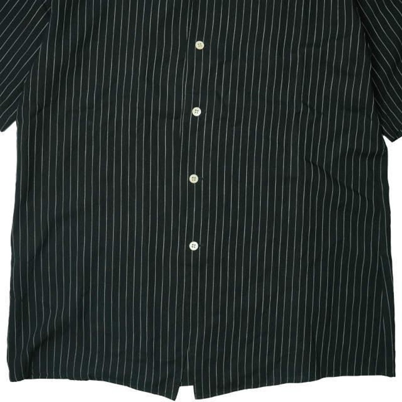 BED J.W. FORD ベッドフォード 20SS Stripe Half Sleeve Shirt ストライプハーフスリーブシャツ  20SS-B-BL07-1 1 Black キュプラ mc68052 | LINEブランドカタログ