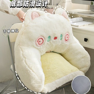 L型一體坐墊放地上座椅墊護腰靠墊坐墊靠背一體冬季久坐椅子墊子考研屁股屁墊