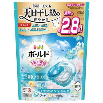 [家速配]BOLD日本四合一洗衣膠囊袋裝-清淨花香