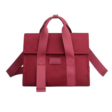 Colorful Fox 尼龍單肩休閒包 單肩/斜挎/手提  29 x 21 x 15cm  棗紅色