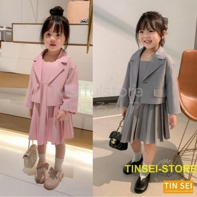 子供服 スーツ フォーマル 2点セット キッズ 女の子 入園式 卒園式 入学式 発表会 おしゃれ 幼児 ブレザー ワンピース 2点セット 演出服 小学校 通販 Lineポイント最大get Lineショッピング