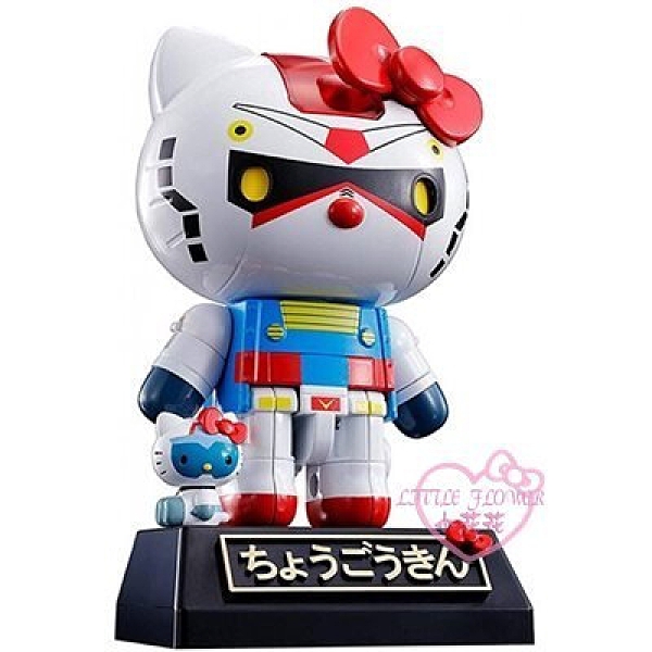 小花花日本精品Hello Kitty超合金RX-78-2鋼彈機器人11704201推薦 