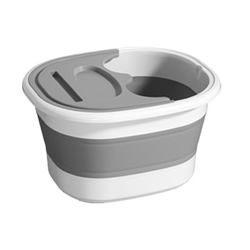 KS Mall 折疊式足浴盆 附蓋子 ZY-01  灰色  1個