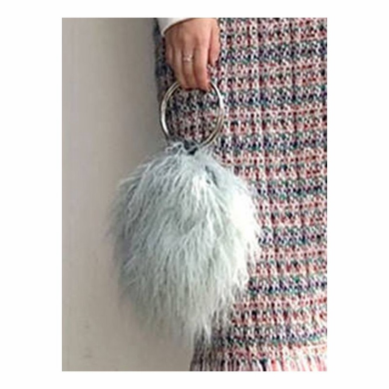 Mercuryduo エコファーラウンドバッグ グリーン 通販 Lineポイント最大get Lineショッピング