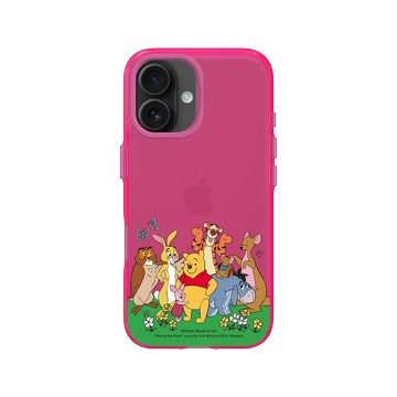 iPhone 16 Clear 粉漾桃 - 迪士尼-小熊維尼 Disney Winnie The Pooh - 維尼和朋友們