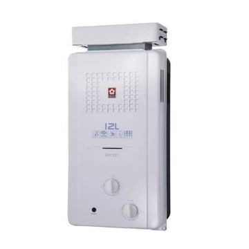(全省安裝)(送5%購物金)櫻花12公升ABS抗風型防空燒(與GH1221/GH-1221同款)RF式NG1熱水器天然氣GH-1221N