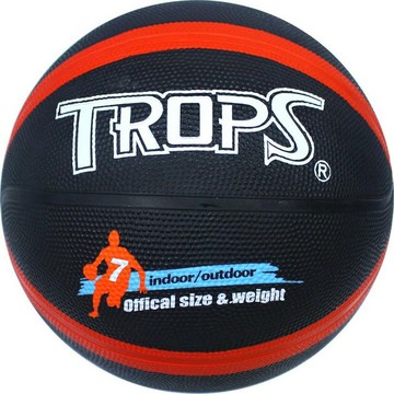 成功 40179B 雙色十字刻字籃球 (7號) (紅/黑)