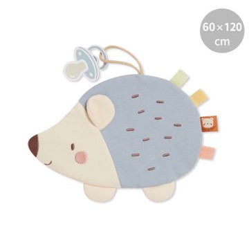 奇哥 有機棉標籤安撫巾(刺蝟)(寶寶安撫巾 安撫巾 手抓巾)