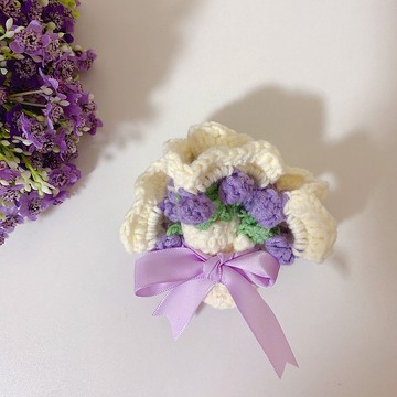 手工編織鬱金香花束杯墊