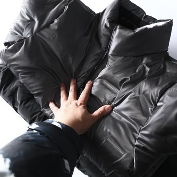 ODM公司單！壓膠鎖絨防風防水！秋冬男士立領休閑保暖羽絨服外套