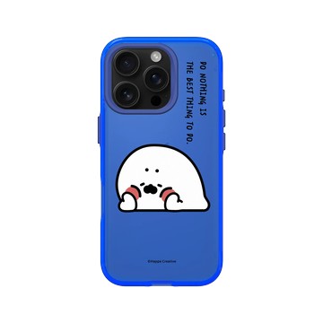 iPhone 16 Pro Clear 激光藍 - 無所事事小海豹 The Nothing Seal - 什麼都沒做