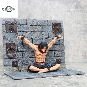 元氣招財 監獄艾斯名場麵公仔手辦模型玩具