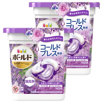 Bold 日本原裝進口 雙色4D洗衣球 薰衣草香 紫色  11顆  2盒