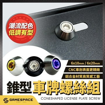 【GAME SPACE】車牌螺絲 不鏽鋼 白鐵 M6 墊片 機車 汽車 牌照螺絲 牌框 螺絲 DRG 勁戰 JETS