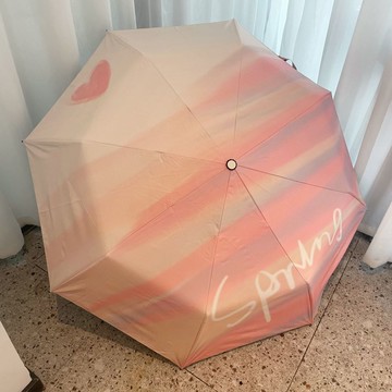 高顏值太陽傘晴雨兩用防曬防紫外線自動雨傘女黑膠便攜遮陽傘簡約