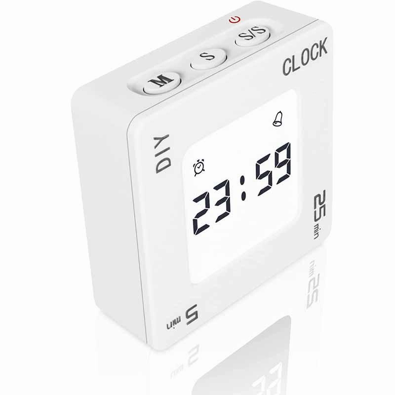 目覚まし時計 卓上時計 おしゃれ タイマー 勉強 キッチンタイマー 大画面 5分 25分 Diy設定可能 料理タイマー 学習用 時間管理 日本語取扱説明書付 料理時計 通販 Lineポイント最大0 5 Get Lineショッピング