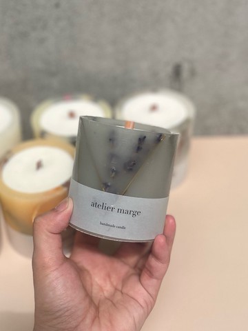 植物蠟燭薰衣草