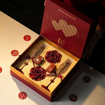 免運/公司貨 禮盒 員工禮盒 陶瓷蠟燭套裝婚慶高檔浪漫送新郎新娘結婚閨蜜結婚禮物禮盒伴手禮 可開發票 全館五折 工廠現貨直銷 新品特價 d1114