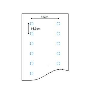 直送品　トンネル栽培用ＰＯ　穴あきトンネル　厚さ0.05mm×長さ100m×孔2列×幅185cm