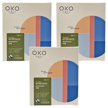 OKO 生態綠 濾泡式咖啡掛耳包 甘香綠  10g  7包  3盒