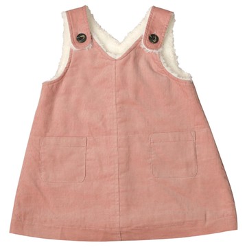 akachan honpo - 背心裙-內裡刷毛-粉紅色