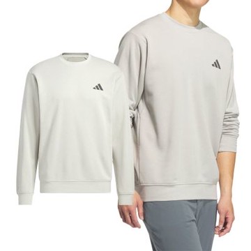 Adidas Th Warm Ha Crew 男款 灰色 保款 毛巾布 大學T 長袖 KB5206